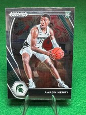 2021 Panini Prizm Draft Picks #48 Aaron Henry RC Michigan State Spartans 76ers