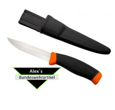 Arbeitsmesser Messer mit Scheide Outdoormesser wie Mora Messer Camping AB1