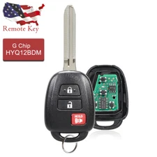 Remote Head Key Fob G Chip for 2013 2014 2015 2016 2017 Toyota RAV4 HYQ12BDM