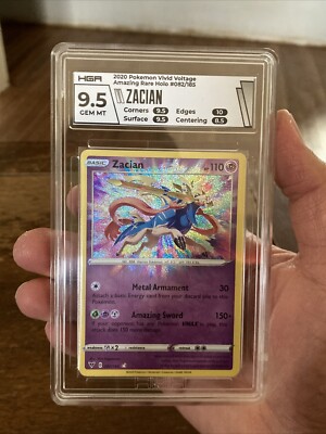 Zacian 082/185 - Vivid Voltage Sword & Shield Pokemon Card Graded