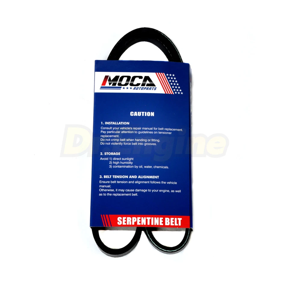 Cinturón serpentino EPDM para BMW 525i 530i 760i X5 Honda CR-V Civic Hyundai 4PK845 Foto 3 de 4