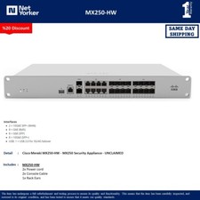 Cisco Meraki MX250-HW - MX250 Security Appliance - UNCLAIMED - Same Day Shipping