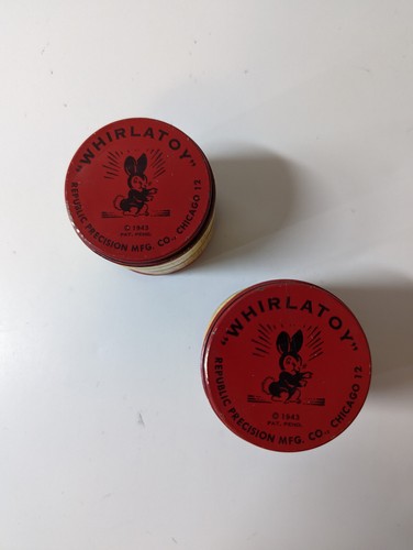 Lot 2 Vintage 1943 Whirlatoy Republic Präzisions Rechtschreibung Lehrmittel - Bild 5 von 7