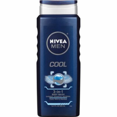 LOT OF 3 Nivea Men Cool Menthol & Yuzu Body Wash - 16.9 oz - NEW