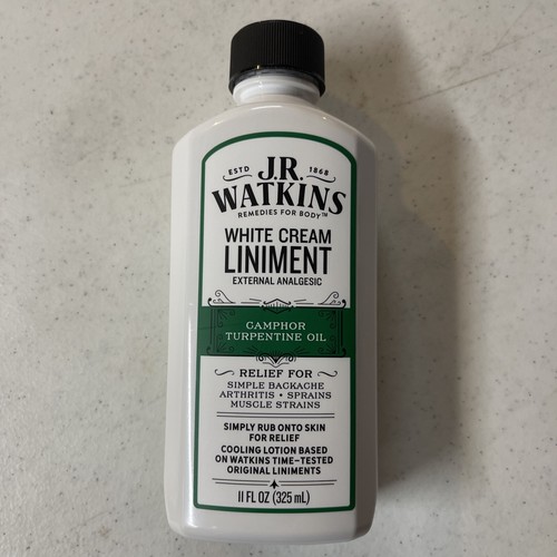 J.R. Watkins White Cream Liniment 11 Ounce New Fast Shipping Exp. 05/24