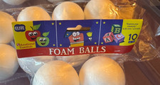 Polystyrene foam balls  28 / 2.5" diameter  open packages