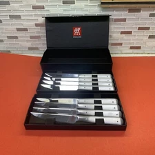 Zwilling Porterhouse Stainless-Steel 8-Piece Steak Knife Set, New