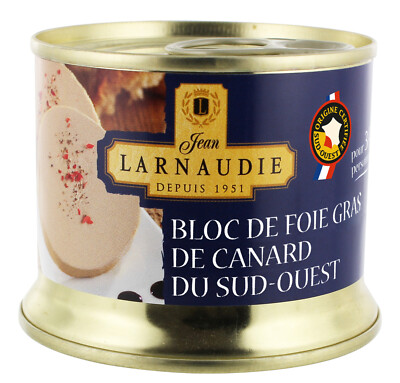 Larnaudie Bloc de Foie Gras de Canard Entenleber 150g Dose Qualität Frankreich