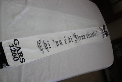 Écharpe Ultra Siena Gars 1260 - Fondée En 1999, Matériau Recherché, Sciarpa Italienne