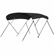SereneLife SLBTW90G SereneLife Waterproof Boat Bimini Top Cover - 85-90" W 3 Bow