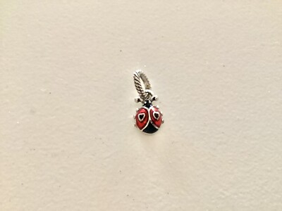Brighton Ladybug Charm Red Black Enamel Silver | eBay