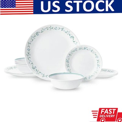 12-Piece Dinnerware Set Bowl & Plate Set Kitchen Accessories