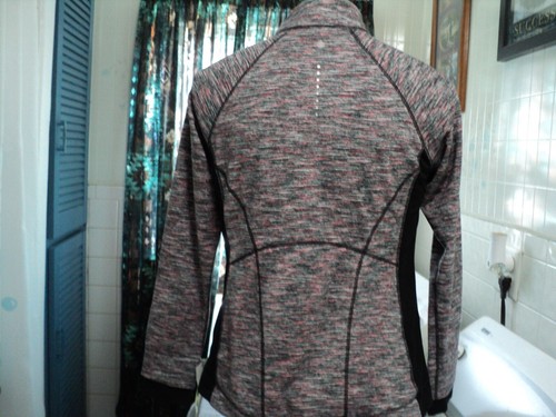 Tangerine Coral schwarze Damen-Sportjacke mit Reißverschluss Größe Large neu mit Etikett - Bild 3 von 3