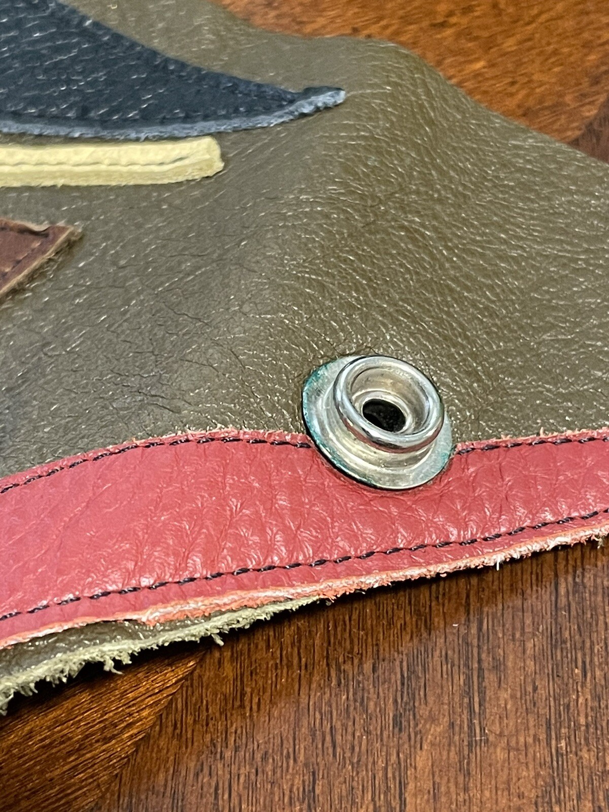 Unique Handmade Leather Statement Snap Bracelet - image 8