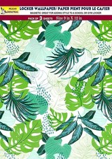 School Magnetic Locker Wallpaper Made in USA - Pack of 3 Sheets - v28