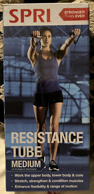NEW SEALED! 2020 SPRI RESISTANCE TUBE  medium  work upper, lower, core body +