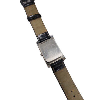 vintage peace mark womens silver tone leather band white  display picture 3