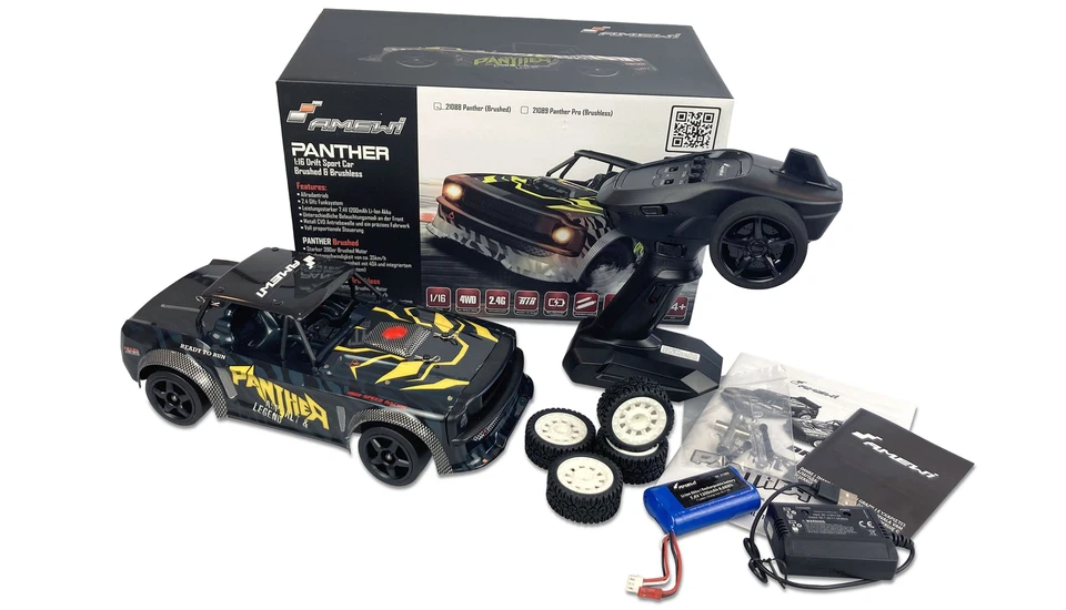 Amewi RC Drift Sports Car Panther 1:16 | 2,4 GHz RTR | Ready-to-Run Driftspaß - Bild 2 von 4