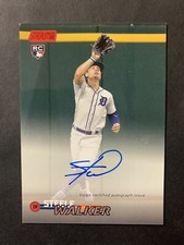 Steele Walker 2023 Topps Stadium Club Red Foil Autograph /50 Rookie RC #SCBA-SW