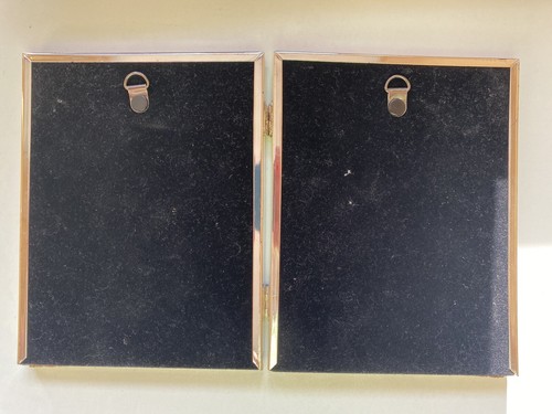 Silver Plated Solid Brass Hinged Photo Frame For 3.5” X 5” Photos - Picture 3 of 5