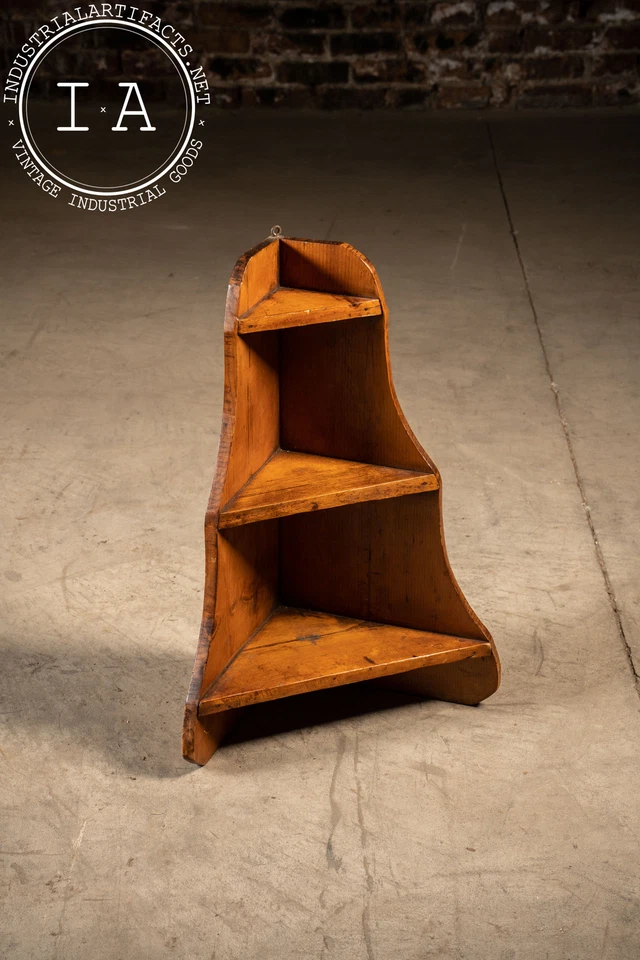 Estante esquinero vintage de pino Foto 3 de 4