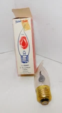 Vintage Flicker Flame Flickering Light Bulb By ABCO Products & Box WORKS