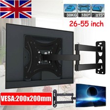Full Motion Pull Out TV Slim Wall Mount Bracket Stand 32 37 40 42 43 55 50 55"