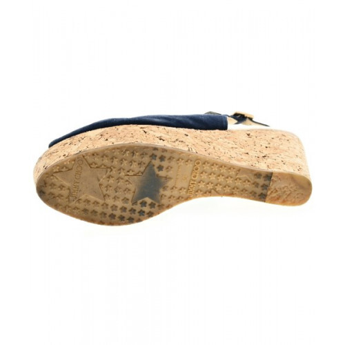 JIMMY CHOO Sandals Size:US6 Navy Slingback EX condition limited From JAPAN - Picture 11 of 12