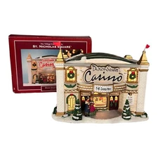 2005 St. Nicholas Square Dixon Street Christmas Light Up Casino in Box Retired