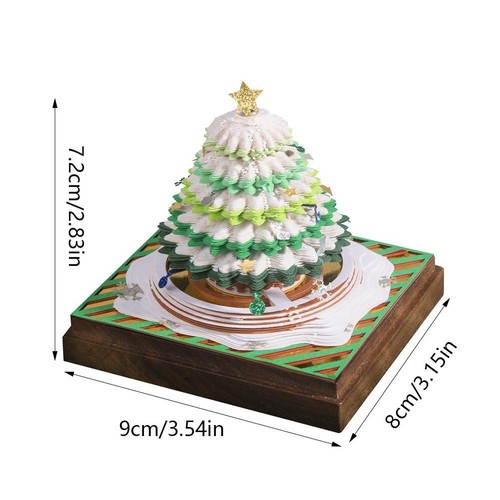 3D Self-Stick Notes Christmas Tree,Tear Off Paper Note Pad Cubes Note Stick C2G9 - Picture 15 of 19