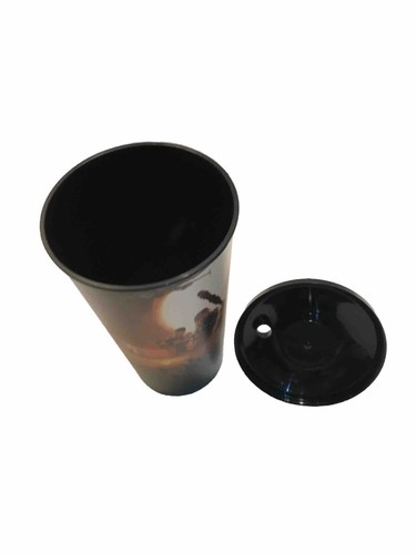 STAR WARS THE FORCE AWAKENS SOFT DRINKS CONTAINER TUMBLER STORMTROOPER ON LID - Picture 3 of 4