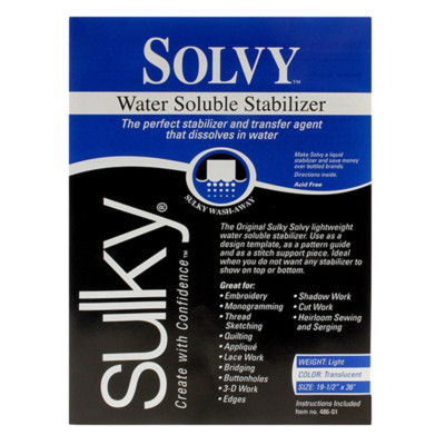 Sulky Solvy Stabilizer - Clear - 19 3/4'' x 1 yd. Pkg