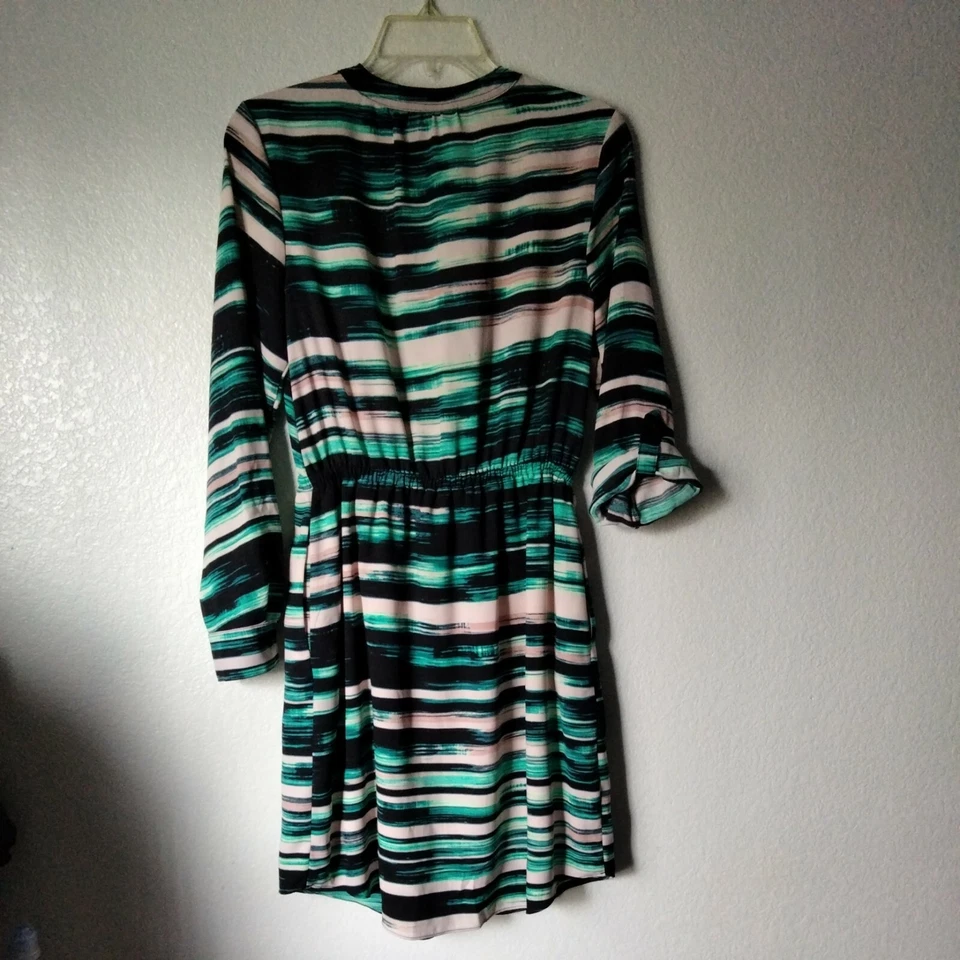 Vestido Apt 9 para mujer 4 línea A cordón manga larga o con tiras cuello redondo bolsillos Foto 3 de 4