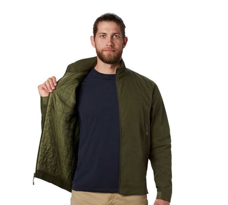 Mountain Hardwear Men's Boultway Jacket Amry Green Size Large MSRP 175