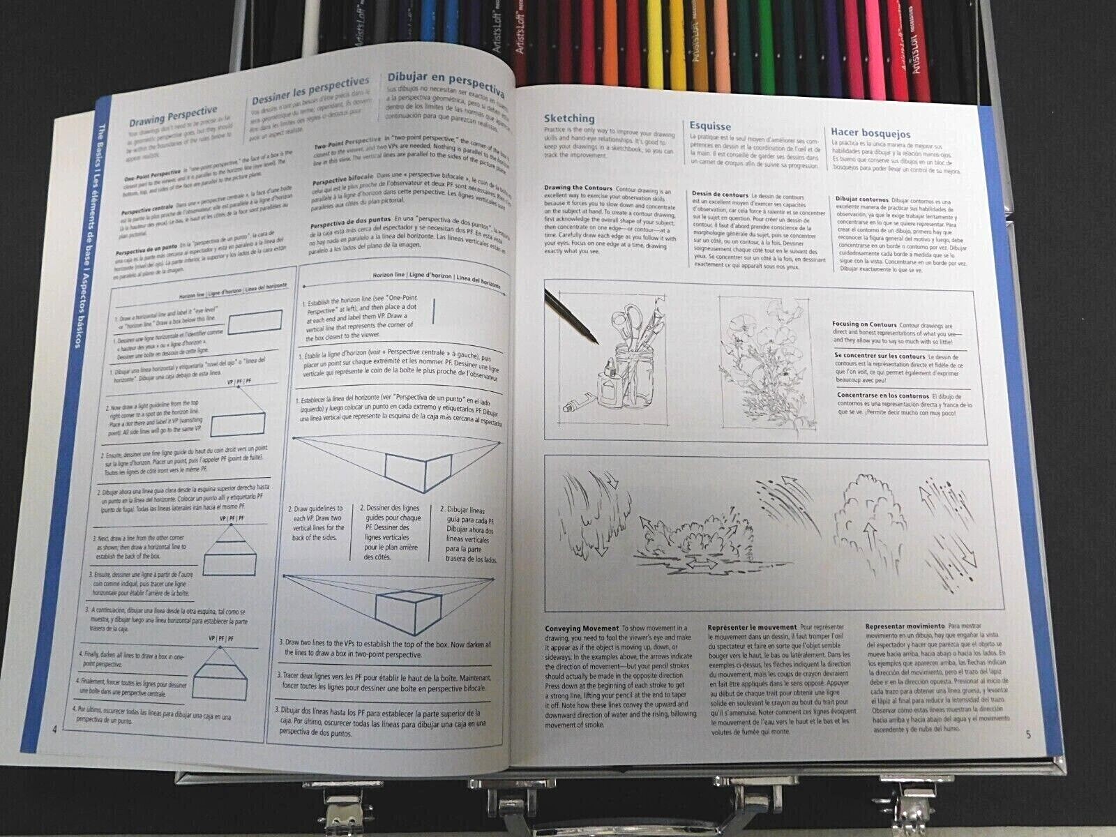 Artist Loft Aluminum Art Case Pencils/Paints/etc. Child/Adult Believe