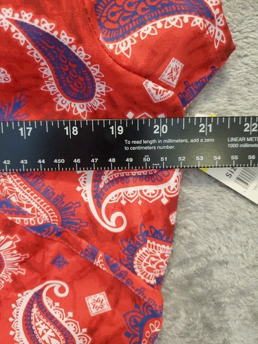 B Scrubs Medical Nursing Scrub Top Womens Tag Size XL Red Short Sleeve Pullover - Picture 13 of 14