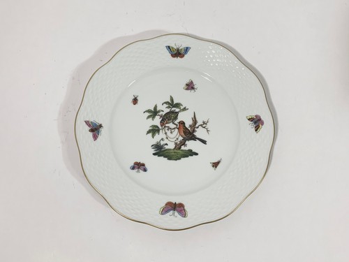 4x Herend Rothschild Bird Round Salad Plates 20,5 cm - Picture 7 of 10