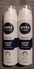 2 Pc Nivea for Men Sensitive Shave Foam 7oz No drying alcohol N03