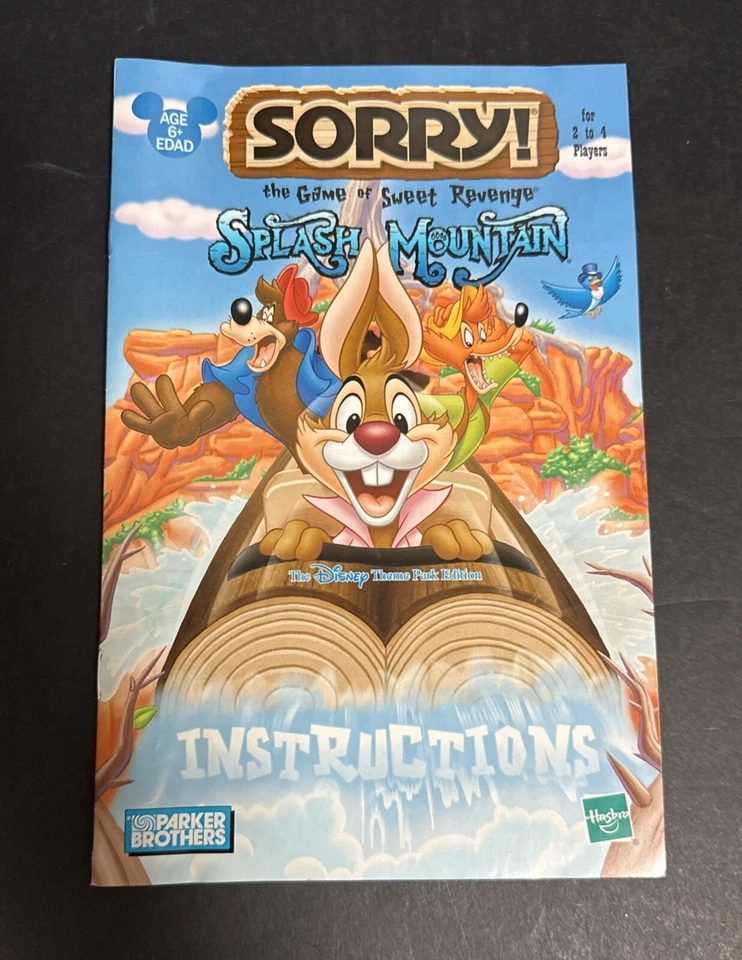 Juego de Mesa Disney Splash Mountain Completo en Lata de Metal 99% Completo Parker Bros Foto 4 de 4