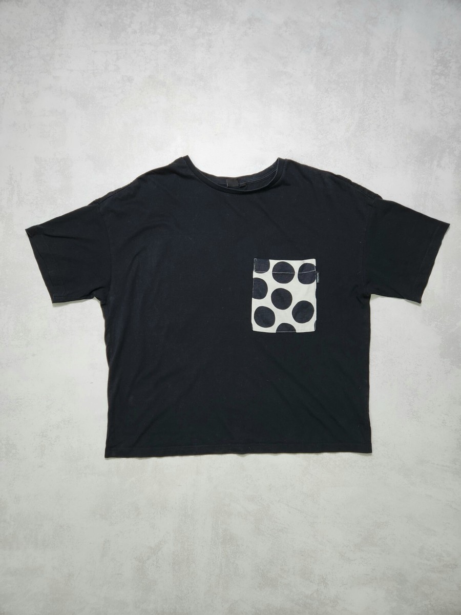 トップス marimekko Marimekko x Uniqlo Black and White Polka Dot Top Oversized t