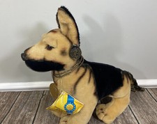 1986 German Shepherd VTG Plush Stuffed Dog Polar Puff 24k W/ IKC Registration