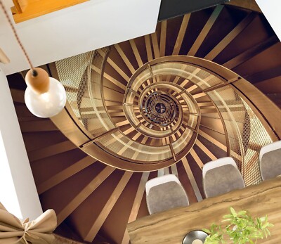 3D High-End Treppen Q2425 Fußboden Wandbild Fototapete Tapete Familie Luna 2024