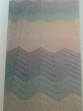 Baby Blanket - 2 White/2 Yellow/2 Green/2 Blue/2 Lavender/2 Pink Stripes; Double