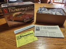 1957 Ford Thunderbird Hardtop Convertible Model Car Kit Open Box Parts Sealed 1957 Ford Thunderbird Hardtop Convertible Model Car Kit Open Box Parts Sealed