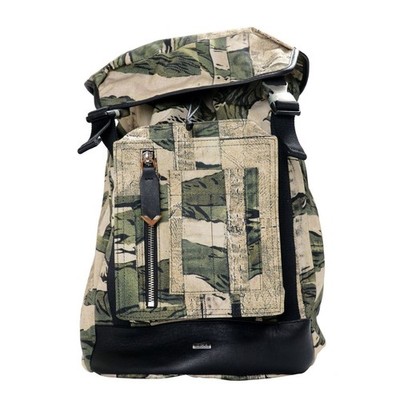 Just Cavalli Leather Trim Multi-Color Printed Women's Backpack