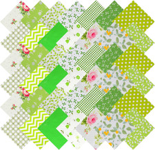 42Pcs Pink Charm Packs for Quilting, 100 Cotton Fabric Squares 5 x 5Inch Pre-Cu