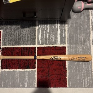 Johnny Oates Signed Big Stick Baseball Bat JSA
