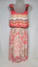 Live and Let Live Dress Size Large Sleeveless Midi Boho Hippie Festival Wear