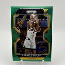 2022 Panini Prizm WNBA #43 Sparkle Taylor - Green Prizm - Chicago Sky