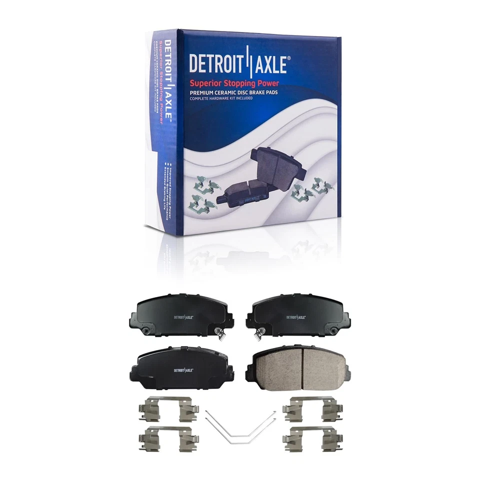 Kit de pastillas de freno delanteras y traseras de cerámica con vajilla para Acura RLX 2014 2015-2020 Foto 3 de 4